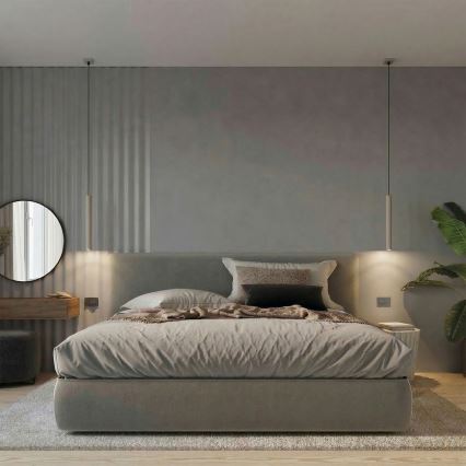 Żyrandol na przewodzie PASTELO 1xG9/8W/230V taupe