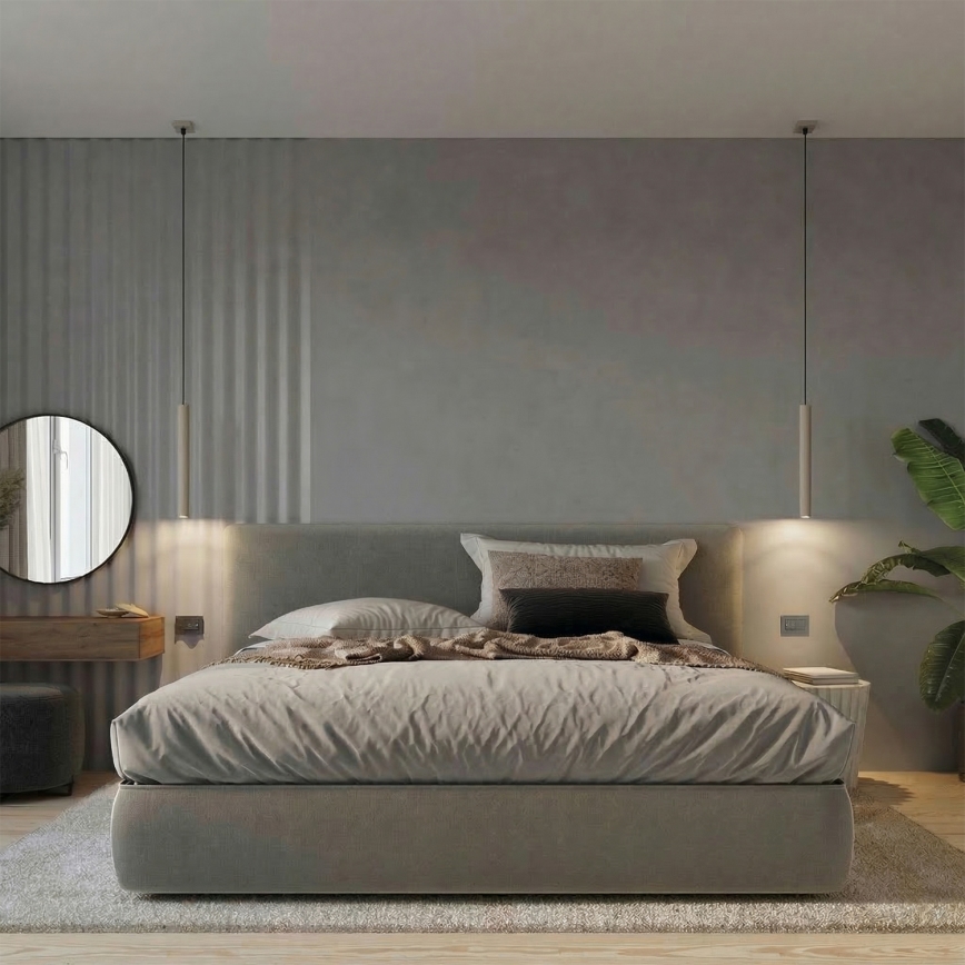 Żyrandol na przewodzie PASTELO 1xG9/8W/230V taupe