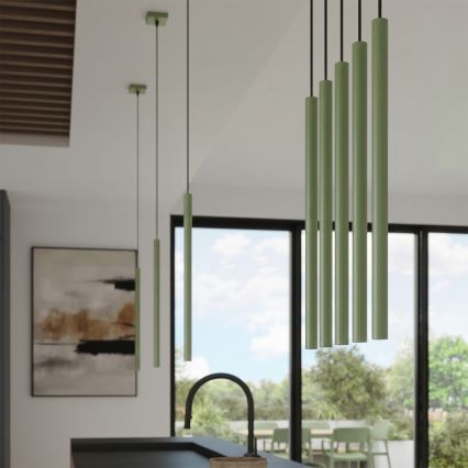Lampa wisząca na przewodzie PASTELO 1xG9/8W/230V zielona