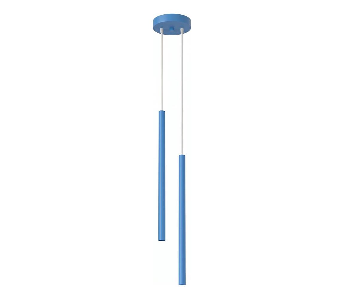 SL.2150 - Żyrandol na linku PASTELO 2xG9/8W/230V niebieski
