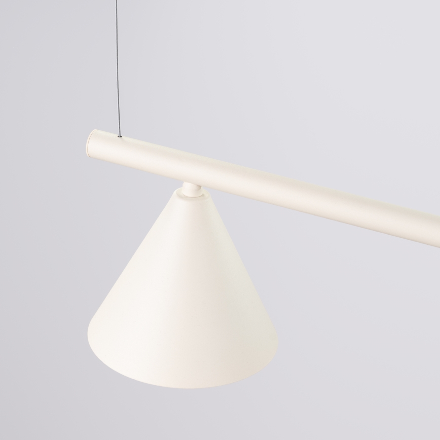Lampa wisząca na lince NOX 4xE14/10W/230V kremowa