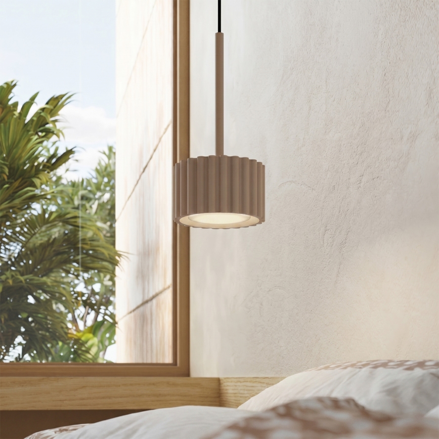 Lampa wisząca na lince AURA 1xGX53/10W/230V taupe