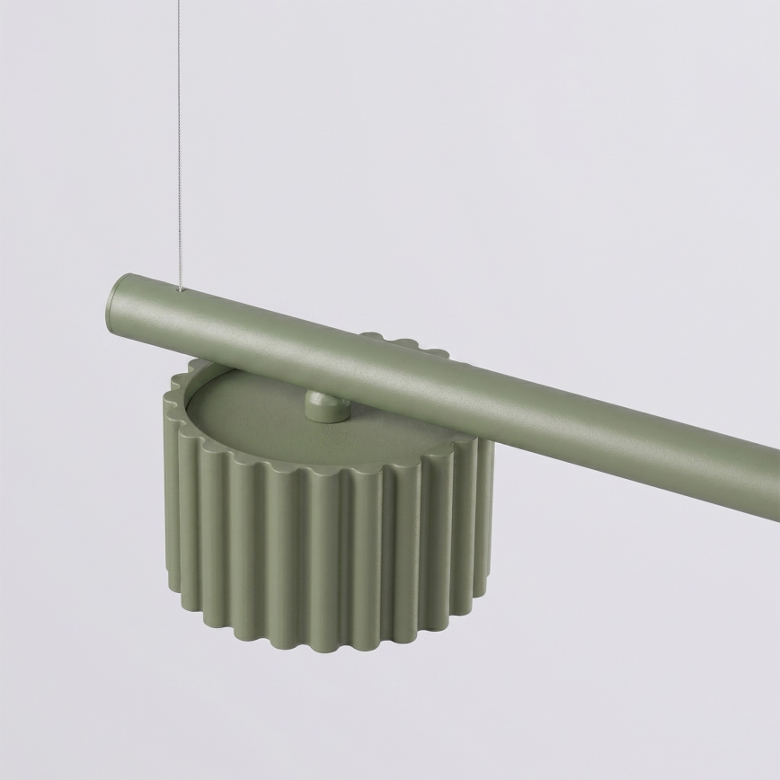 Lampa wisząca na linkach AURA 4xGX53/10W/230V zielona