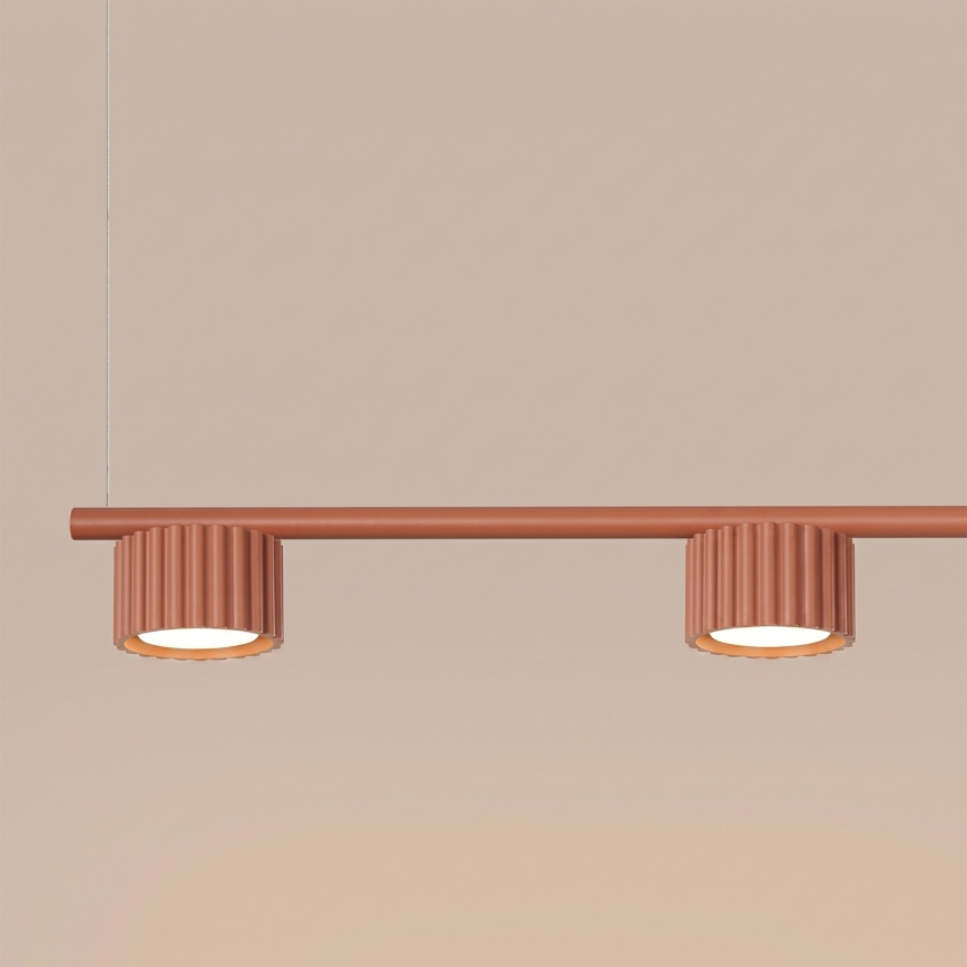 Lampa wisząca na przewodzie AURA 4xGX53/10W/230V czerwona