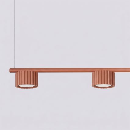 Lampa wisząca na przewodzie AURA 4xGX53/10W/230V czerwona