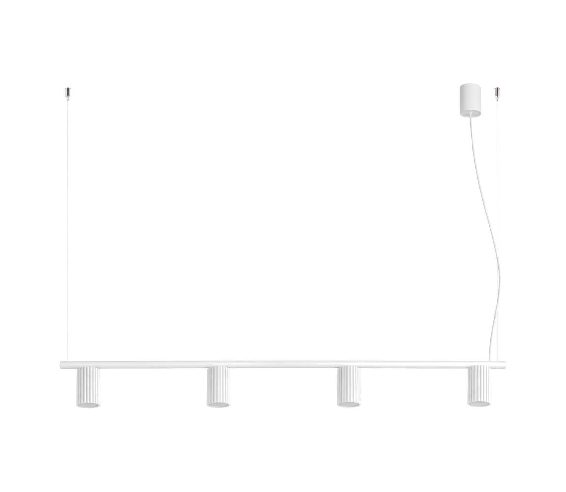 SL.2711 - Lampa wisząca na linkach KARBON 4xGU10/10W/230V biała