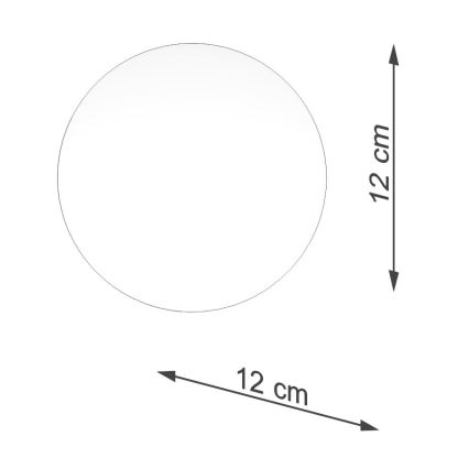 Klosz zamienny do lampy punktowej i stołowej BOOMO G9 śr. 12 cm biały