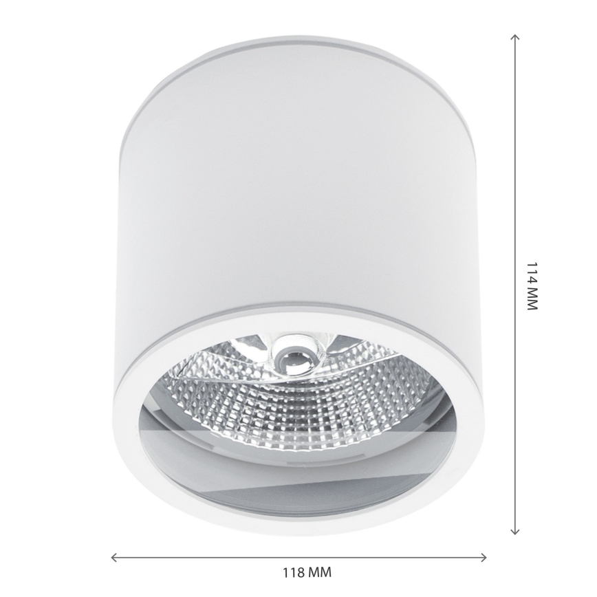 Spot łazienkowy CHLOE AR111 1xGU10/15W/230V IP44 okrągła białe