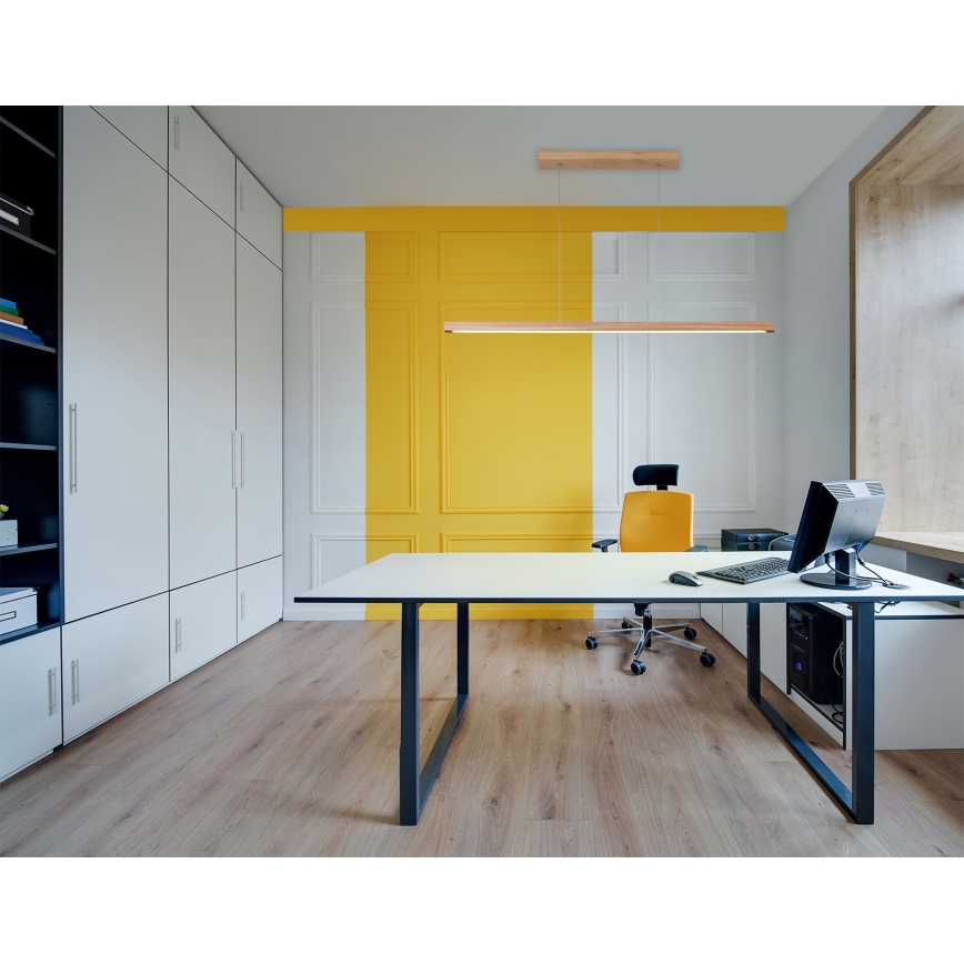 LED ściemnialna lampa wisząca na lince SMAL LED/15W/230V dąb