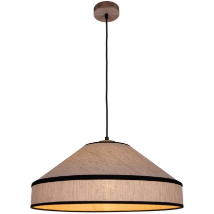 Lampa wisząca na lince AMIGO 1xE27/60W/230V dąb