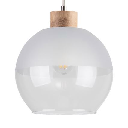 Żyrandol na lince ALESSANDRO 1xE27/60W/230V dąb