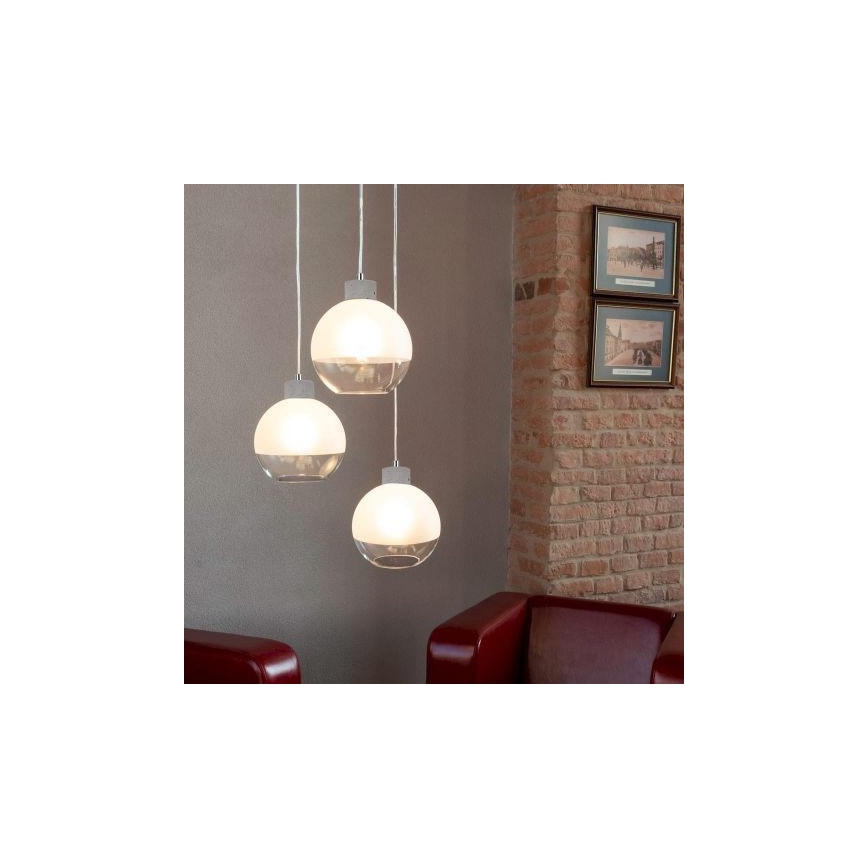 Żyrandol na lince FRESH 3xE27/60W/230V