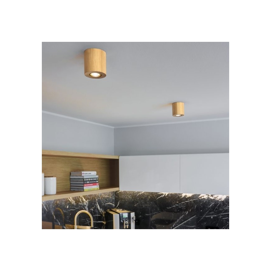 Plafon WOODDREAM 1xGU10/6W/230V dąb