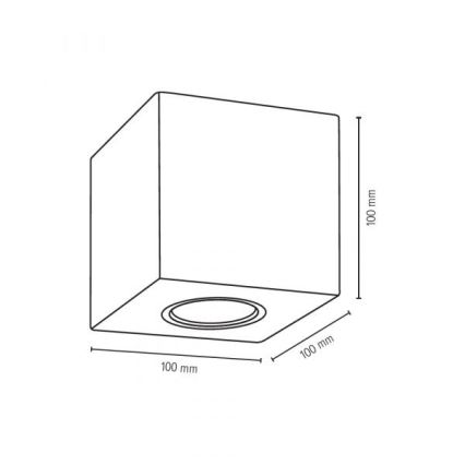 Lampa sufitowa CONCRETEDREAM 1xGU10/6W/230V beton - certyfikat FSC