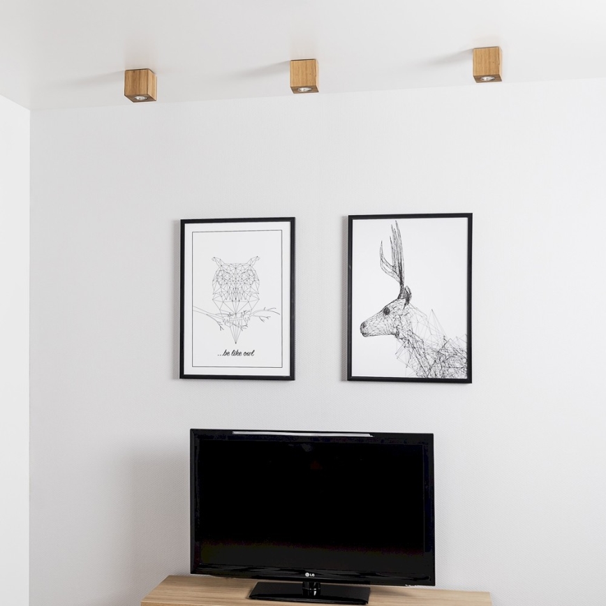 Plafon WOODDREAM 1xGU10/6W/230V dąb