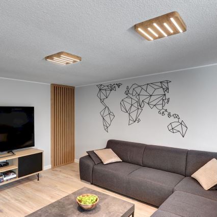 LED Plafon NEELE LED/19,5W/230V dąb