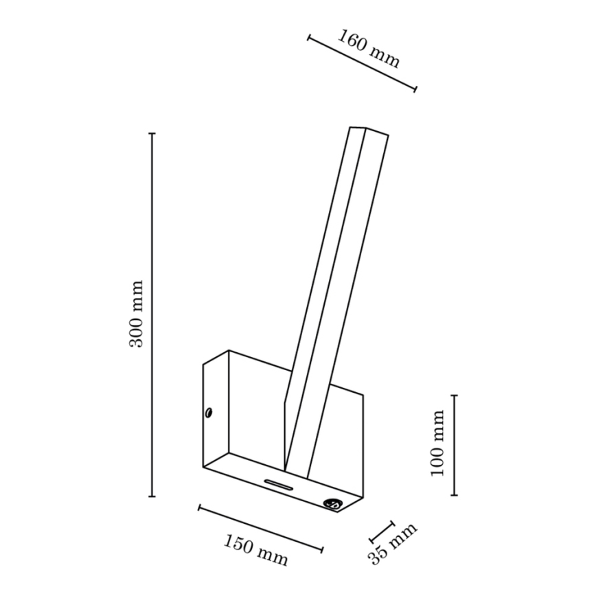 LED Kinkiet LINUS LED/3W/230V dąb