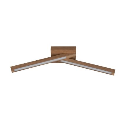 LED Żyrandol natynkowy LINUS 2xLED/4,5W/230V dąb matowy