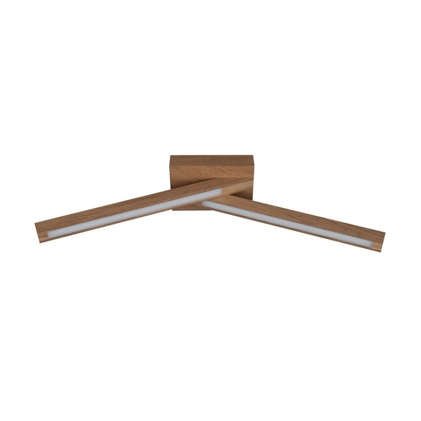 LED Żyrandol natynkowy LINUS 2xLED/4,5W/230V dąb matowy
