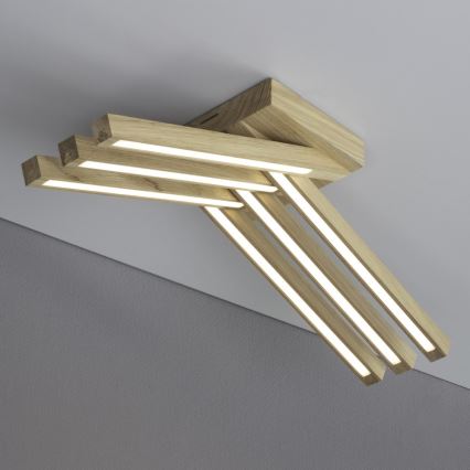 LED Przysufitowy żyrandol LINUS 6xLED/4,5W/230V matowy dąb