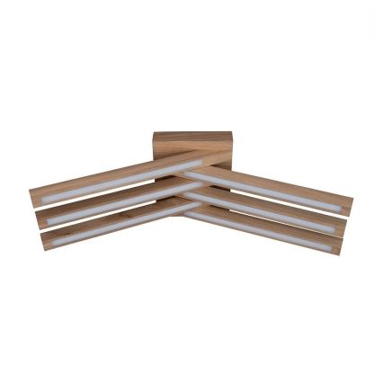 LED Przysufitowy żyrandol LINUS 6xLED/4,5W/230V matowy dąb