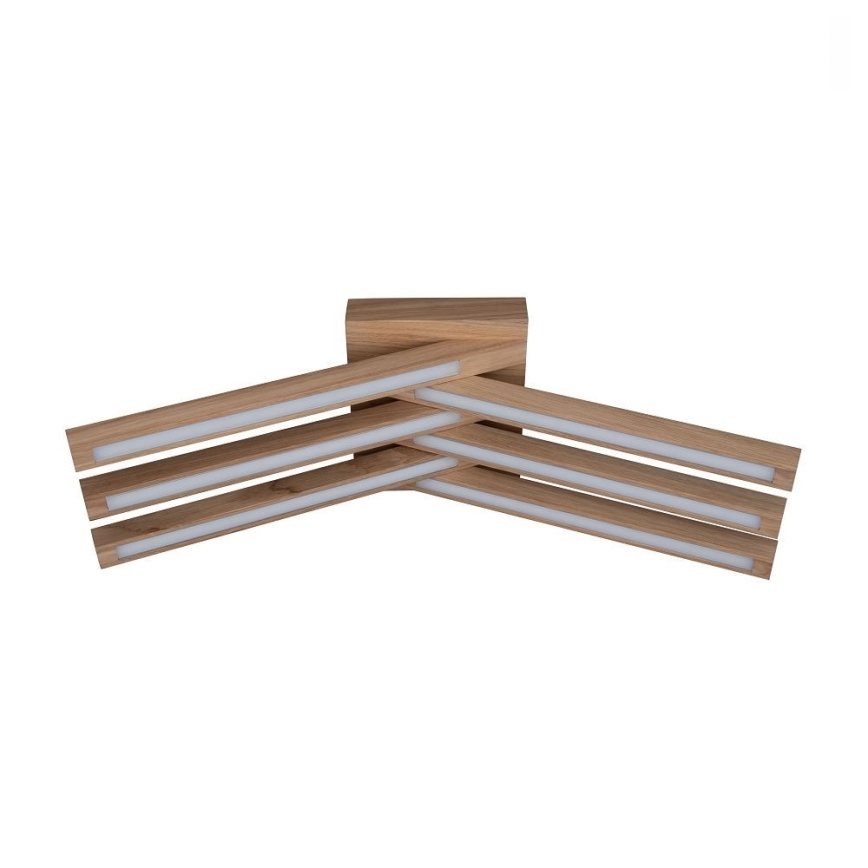 LED Przysufitowy żyrandol LINUS 6xLED/4,5W/230V matowy dąb