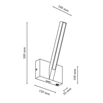 LED Kinkiet LINUS LED/3,75W/230V dąb