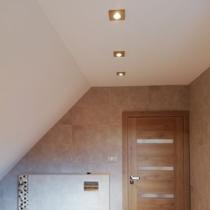 ZESTAW 3x LED Oprawa wpuszczana VITAR 1xGU10/5W/230V CRI 90 piaskowiec – certyfikat FSC