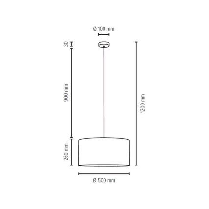 Lampa wisząca na linkę SCARLETT 1xE27/60W/230V