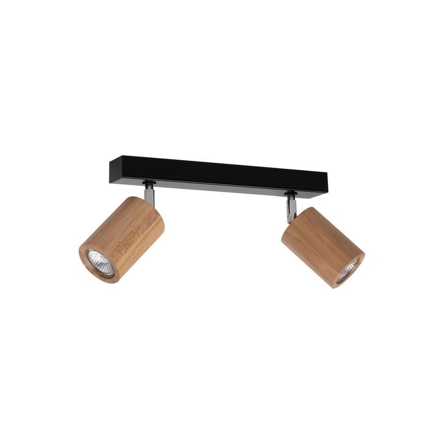 LED Reflektor ścienny MATTI 2xGU10/5W/230V dąb - certyfikat FSC