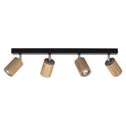 LED Lampa sufitowa punktowa MATTI 4xGU10/5W/230V dąb