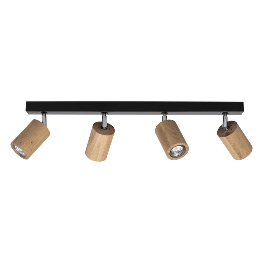 LED Lampa sufitowa punktowa MATTI 4xGU10/5W/230V dąb