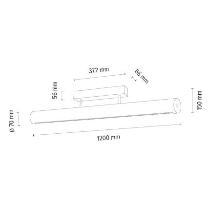 LED Plafon ściemnialny CONOR LED/34,5W/230V dąb – FSC certyfikowano