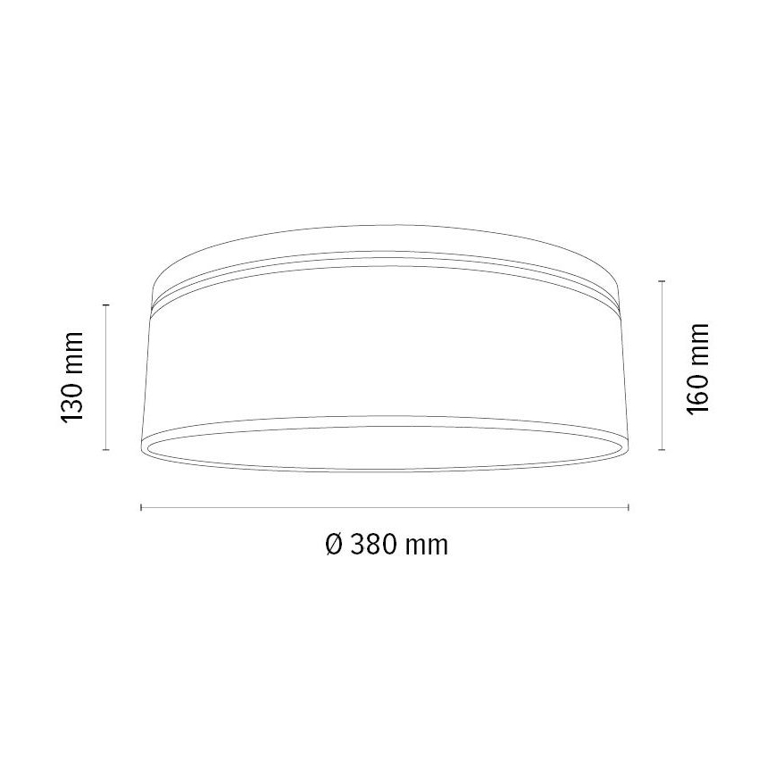 Lampa sufitowa BOHO 2xE27/25W/230V śr. 38 cm dąb – FSC certyfikowano