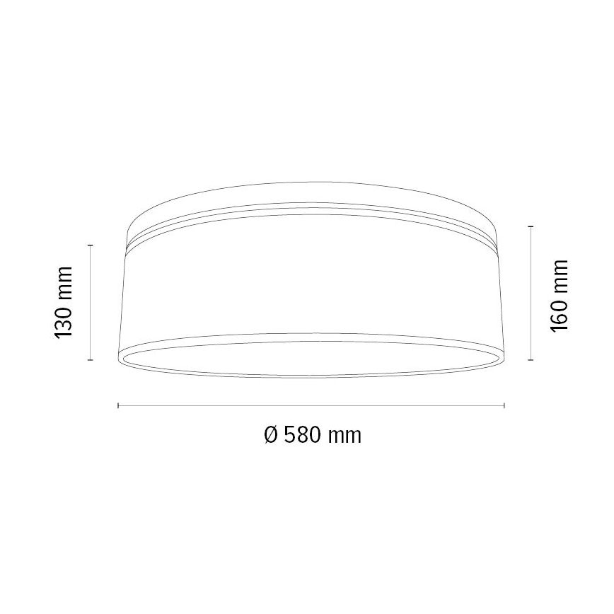 Lampa sufitowa BOHO 3xE27/25W/230V śr. 58 cm dąb – FSC certyfikowano