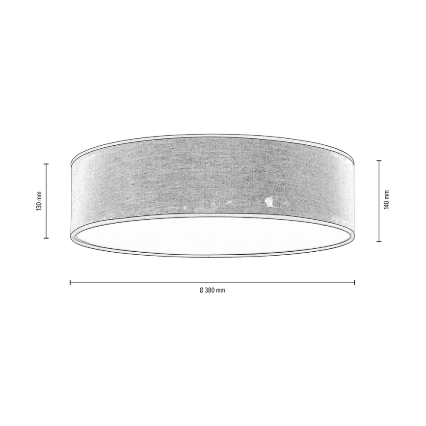 Lampa sufitowa NEGRO 3xE27/25W/230V 38 cm