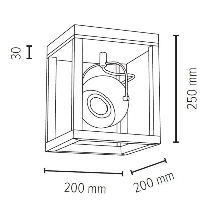 LED Plafon ROY 1xGU10/5W/230V dąb matowy - certyfikat FSC