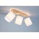 Oświetlenie punktowe APRILLIA 3xE27/25W/230V dąb białe - certyfikat FSC