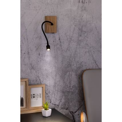 LED Kinkiet LECTOR LED/2,5W/230V dąb