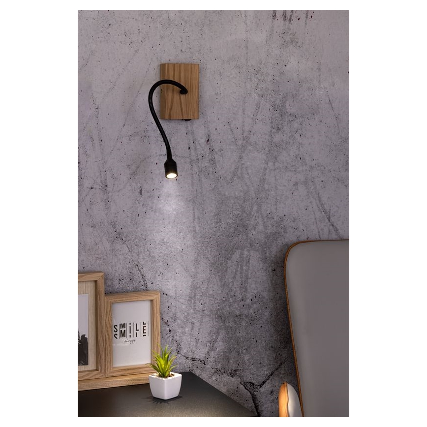 LED Kinkiet LECTOR LED/2,5W/230V dąb