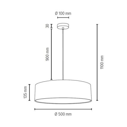 Lampa wisząca na linkach JOSEFINA 3xE27/25W/230V
