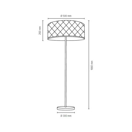 Lampa podłogowa MAXIMA 1xE27/60W/230V