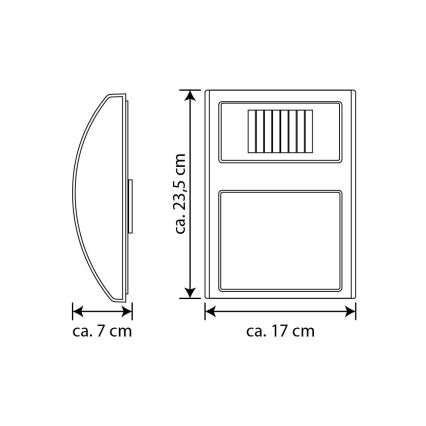 LED Solarny numer domu LED/3x0,1W/2,4V IP44 - certyfikat FSC