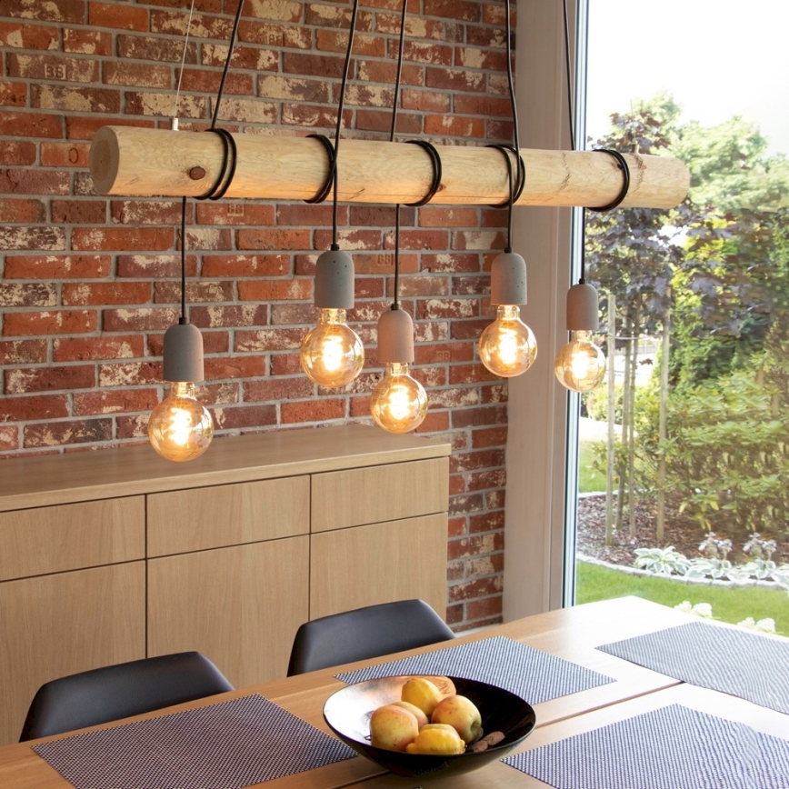 Lampa wisząca na linkach TRABO 5xE27/60W/230V