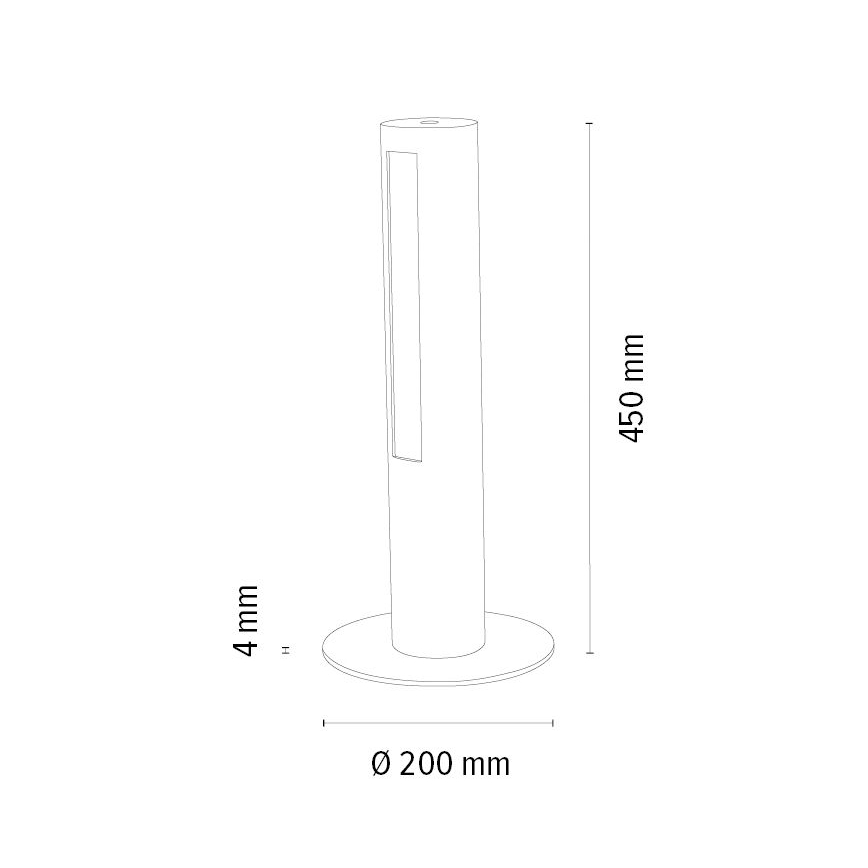 LED Lampa stołowa ściemnialna CONOR LED/9W/230V dąb