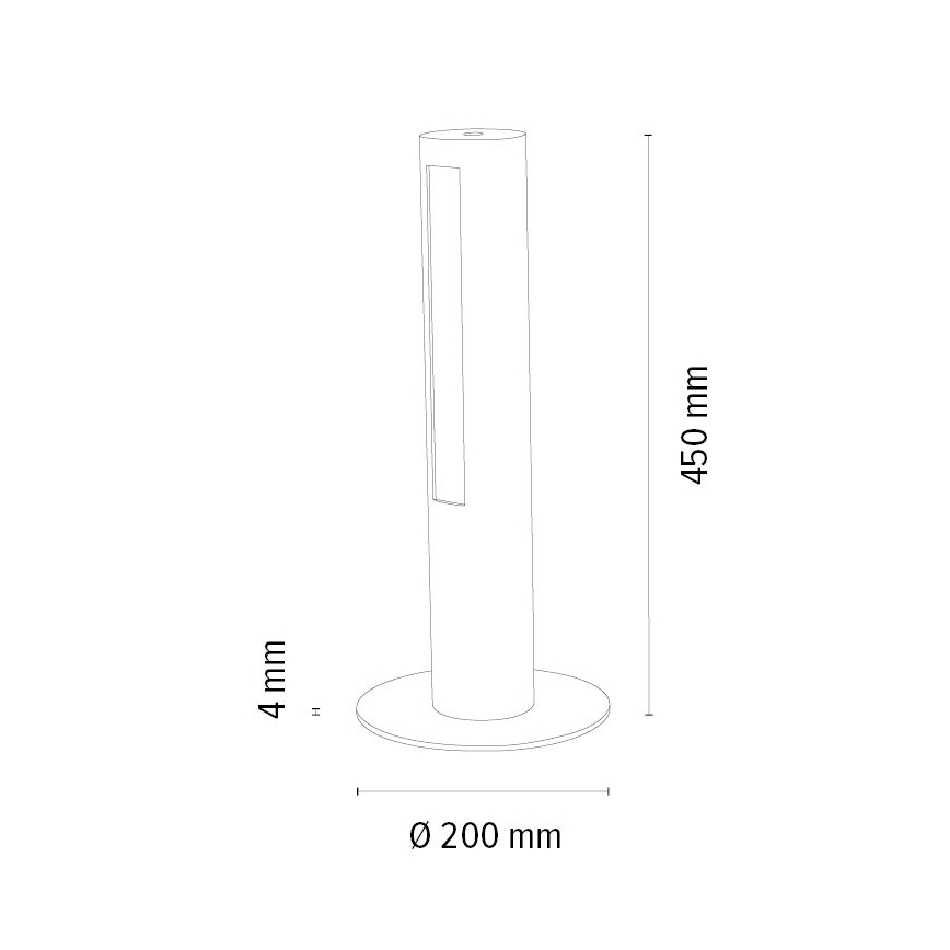 LED Lampa stołowa ściemnialna CONOR LED/9W/230V dąb