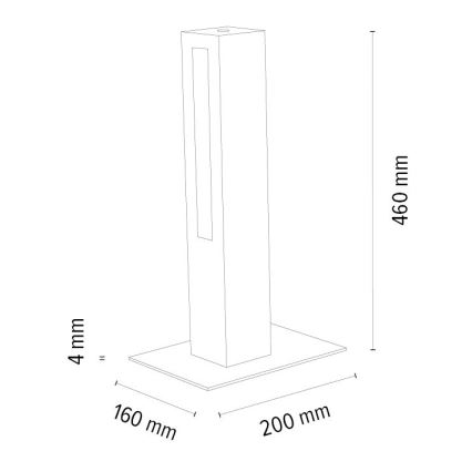 LED Lampa stołowa ściemnialna LEON LED/9W/230V dąb – FSC certyfikowano