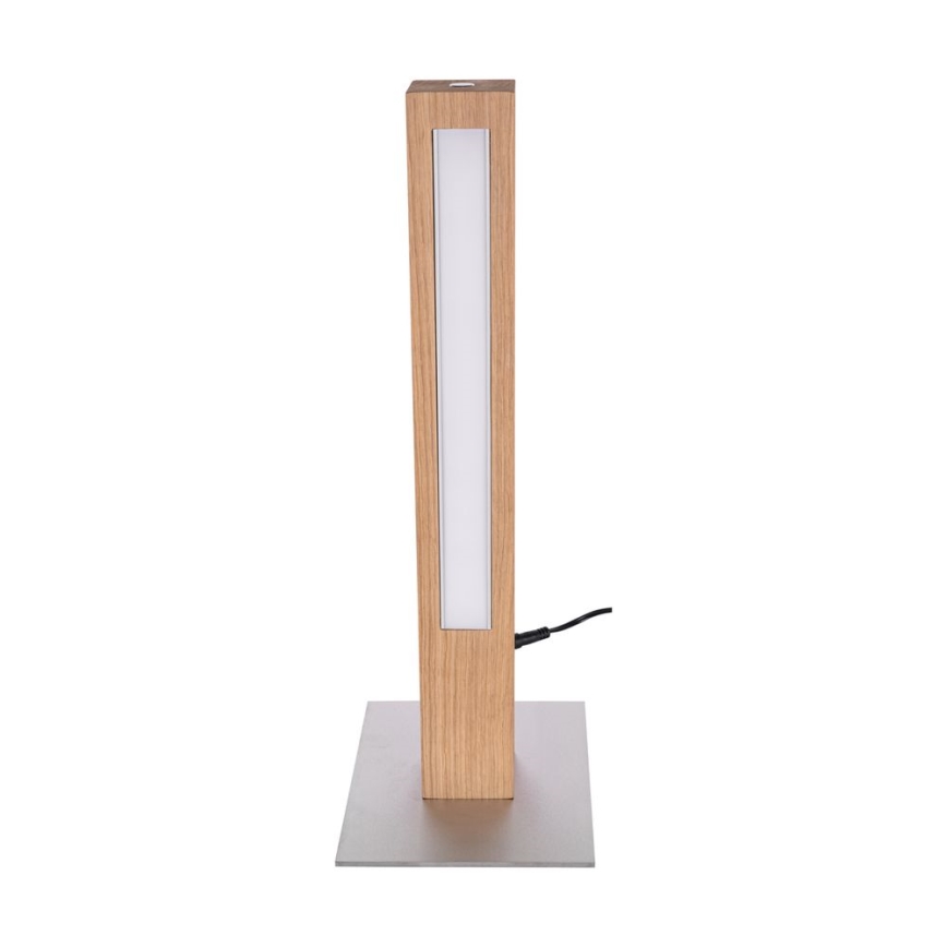 LED Lampa stołowa ściemnialna LEON LED/9W/230V dąb