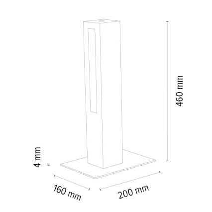 LED Lampa stołowa ściemnialna LEON LED/9W/230V dąb – FSC certyfikowano