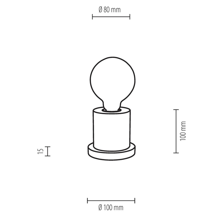 Lampa stołowa TASSE 1xE27/25W/230V buk
